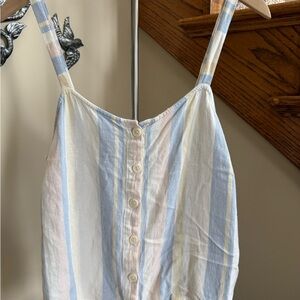 Thread And Supply Striped Button-Down Tank Top